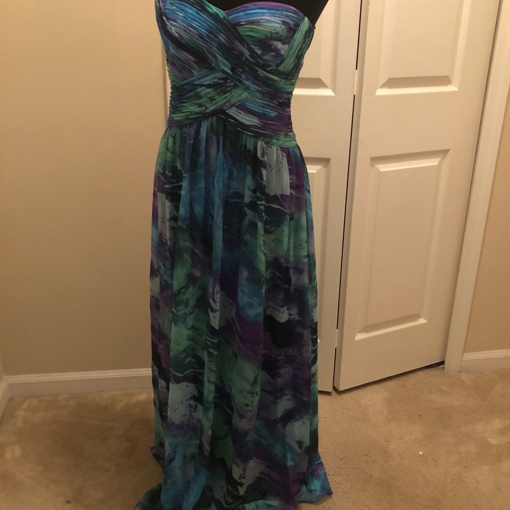 Beautiful floral evening gown.